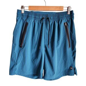 Outerknown Active Shorts Blue Medium Men's Workout Gym Pockets Unlined 7" Inseam